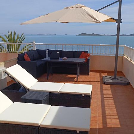Top Floor Apartment Beachhouse, Beautiful Sea View, On The Beach! Cartagena Exteriör bild