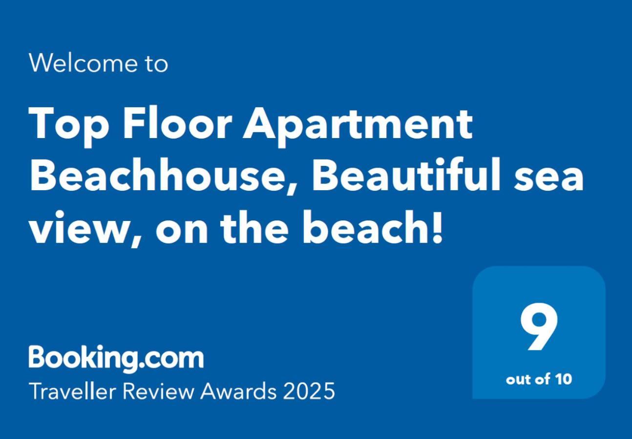 Top Floor Apartment Beachhouse, Beautiful Sea View, On The Beach! Cartagena Exteriör bild